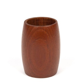 Klein teak vintage bakje