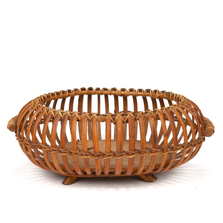 Bamboo vintage fruit bowl