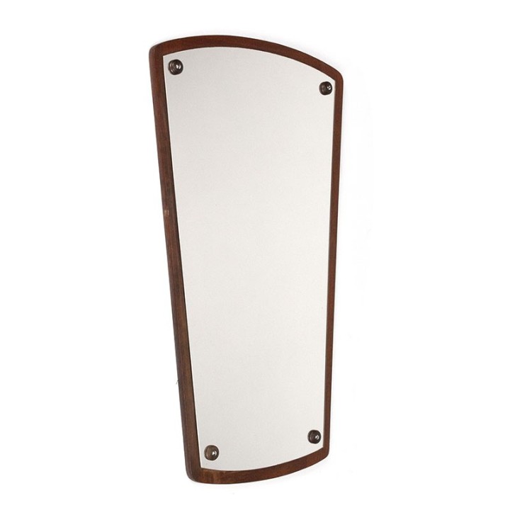 Danish vintage fifties mirror in teak