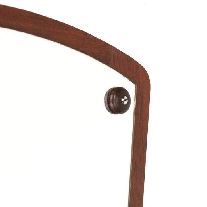 Danish vintage fifties mirror in teak