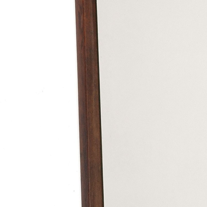 Danish vintage fifties mirror in teak