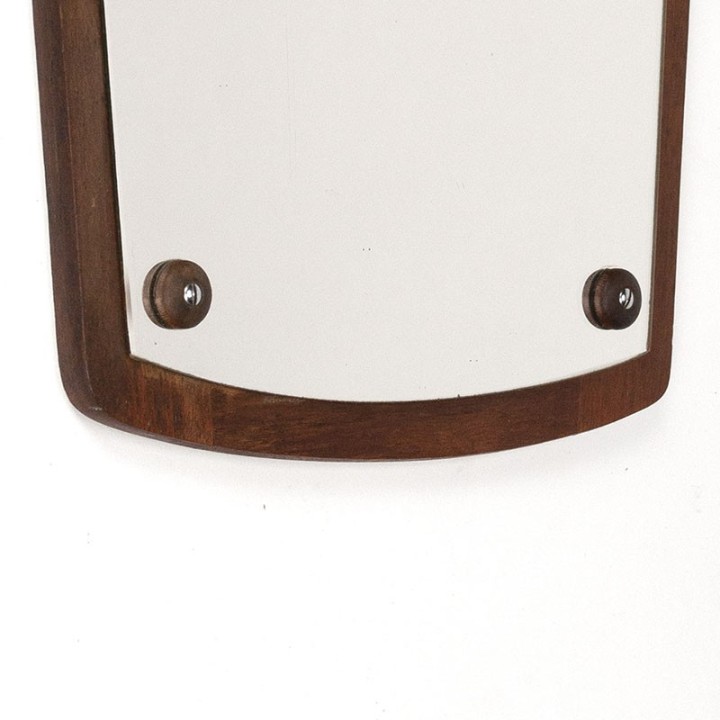 Danish vintage fifties mirror in teak