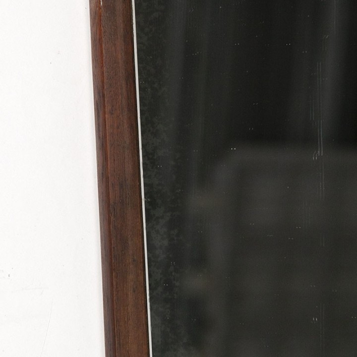 Danish vintage fifties mirror in teak