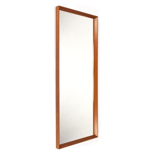 Deense vintage teakhouten grote spiegel model 343