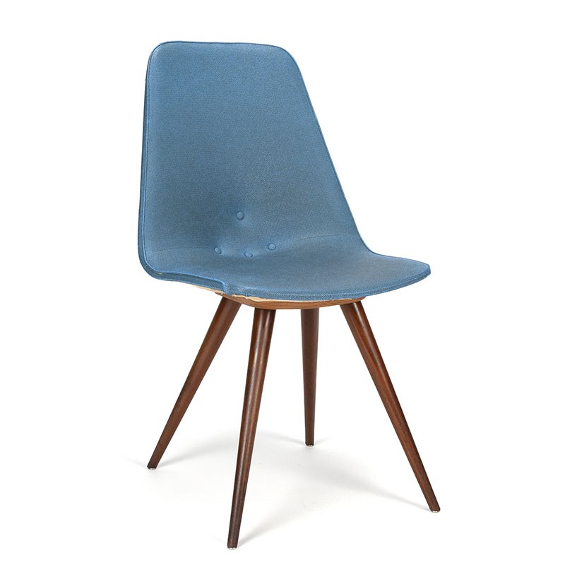 Blue vintage G.J.van Os dining table chair