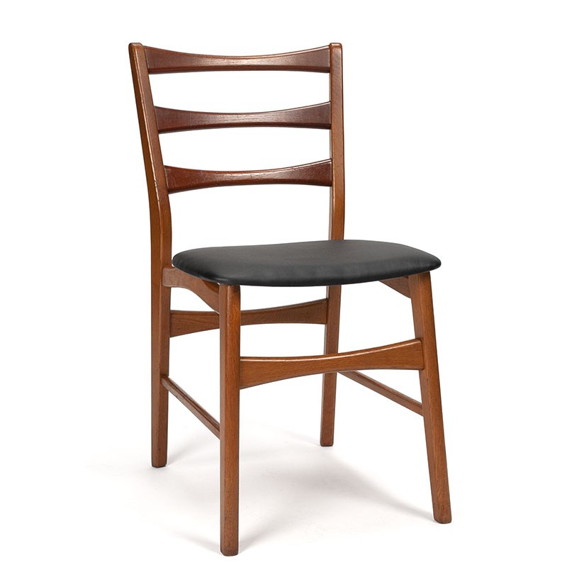 Danish dining table chair with teak high back