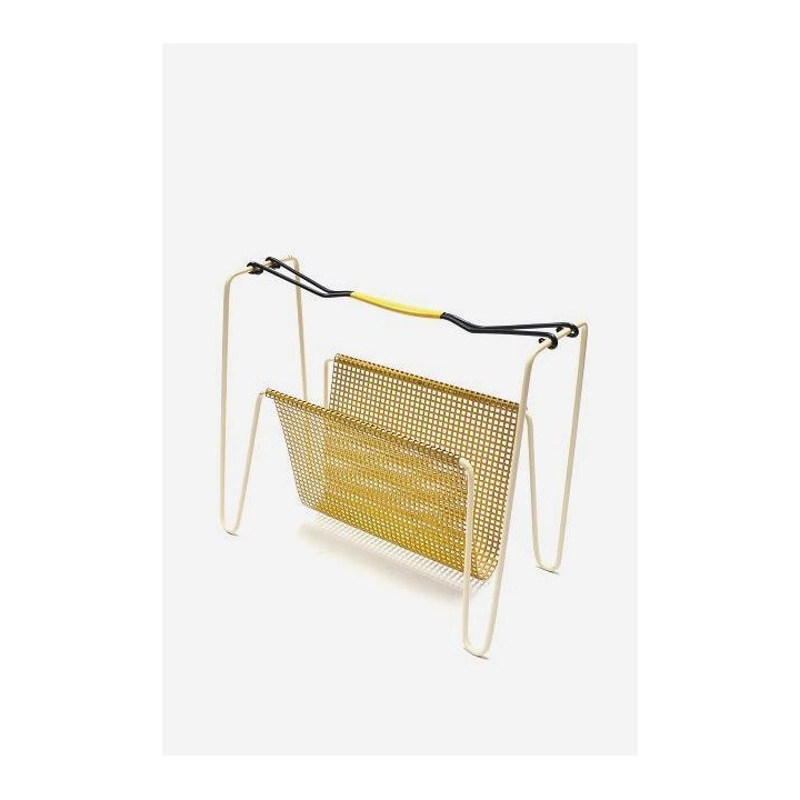 Metal magazine rack yellow - Retro Studio