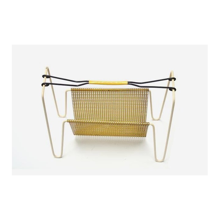 Metal magazine rack yellow - Retro Studio