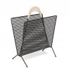 Perforated Metal Vintage Magazine Rack