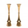 Brass set of 2 vintage Danish candlesticks