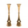 Brass set of 2 vintage Danish candlesticks
