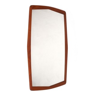Teak vintage sixties mirror from Denmark