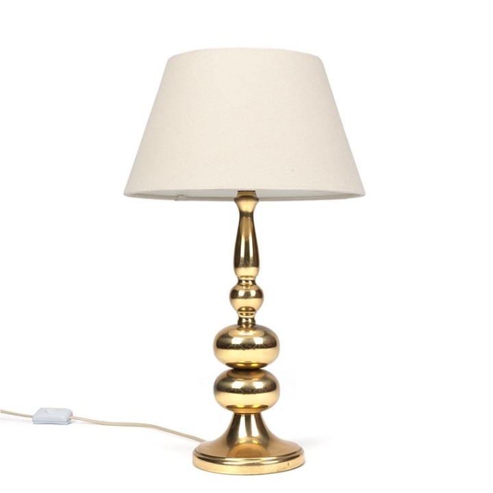 Vintage Deense messing tafellamp van Frandsen