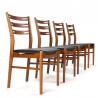 Set van 4 vintage Farstrup stoelen