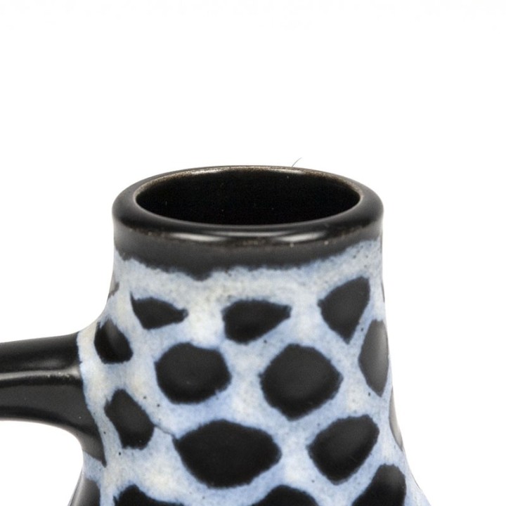 Small model vintage vase can model in blue / black