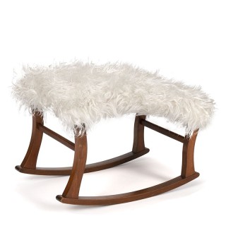 Mid-Century vintage swing ottoman