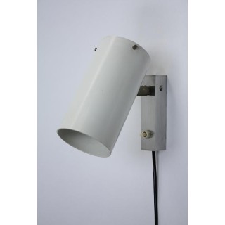 Witte modernistische wandlamp jaren 60 - Retro Studio