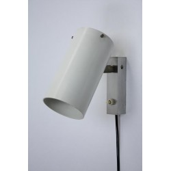 White modernistic wall lamp from the 1960's