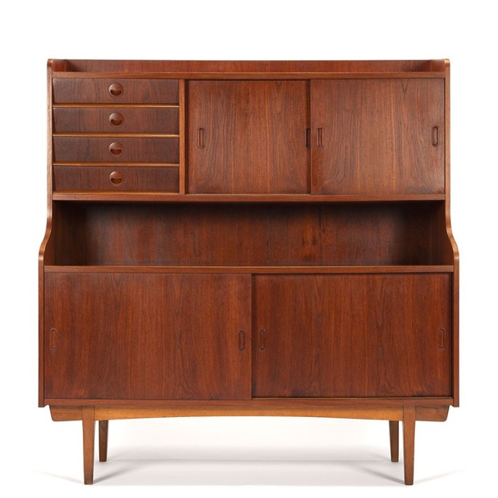 Hoog vintage Deens Mid-Century design dressoir