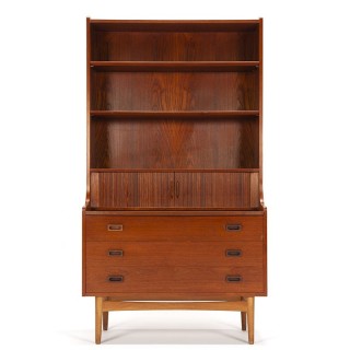 Deense vintage Mid-Century wandkast ontwerp Johannes Sorth voor