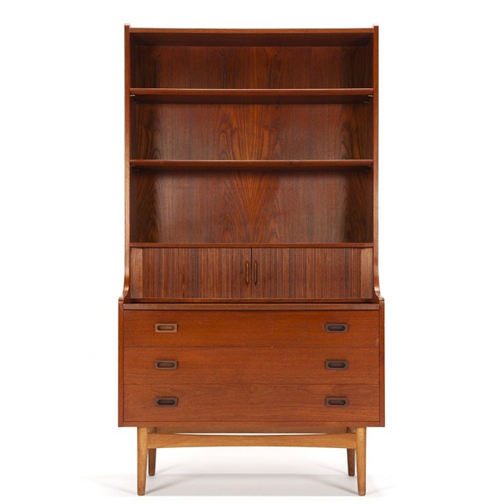 Deense vintage Mid-Century wandkast ontwerp Johannes Sorth voor