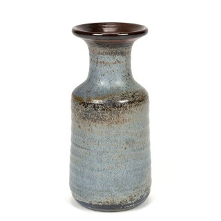 Vintage Grey/Blue earthenware vase
