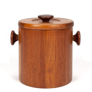 Danish teak vintage ice bucket by Digsmed