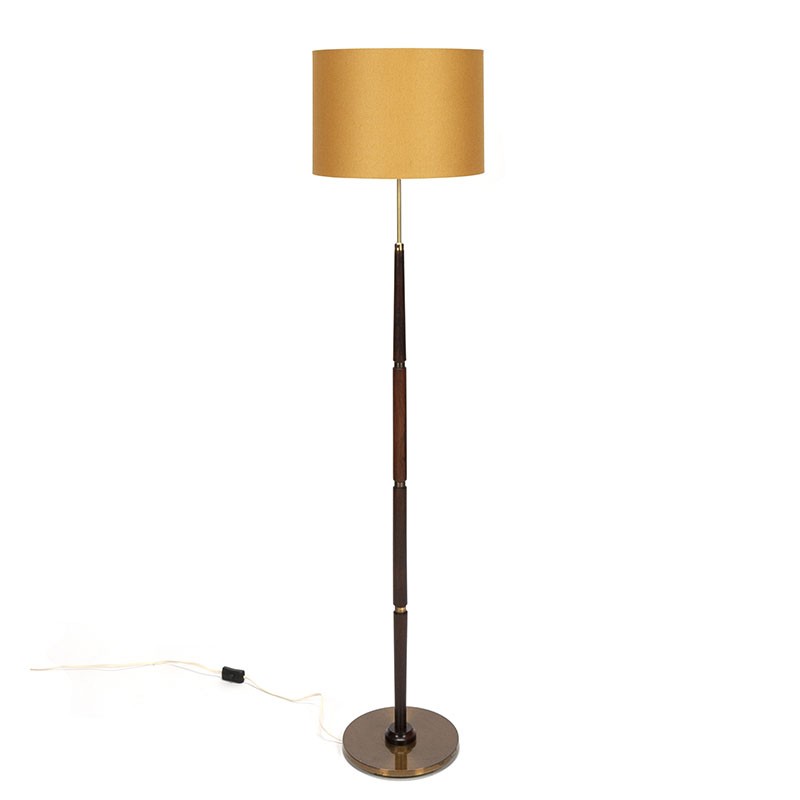 Palissander Deense Mid-Century design vloerlamp
