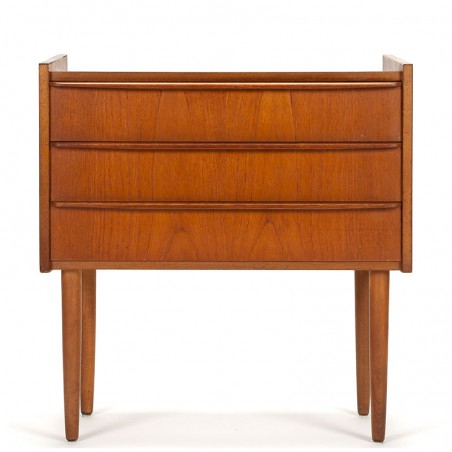 Mid-Century Danish vintage small chest of drawers in teak