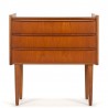 Mid-Century Danish vintage small chest of drawers in teak