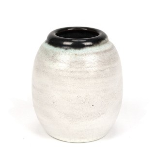 Small model Mobach vintage vase with green edge