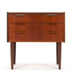 Danish small model chest of drawers / hallway furniture in teak