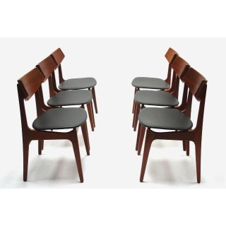 Set van 6 Funder-Schmidt & Madsen stoelen - Retro Studio