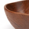 Vintage bowl in teak with organic shape