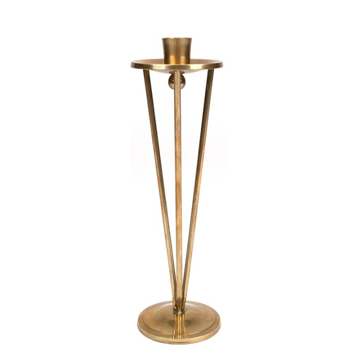 Brass Danish vintage candlestick