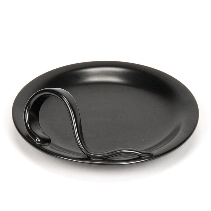 Plateel set vintage in black with mini serving dishes