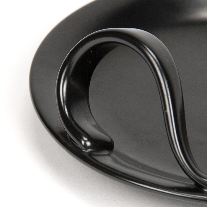 Plateel set vintage in black with mini serving dishes