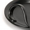 Plateel set vintage in black with mini serving dishes
