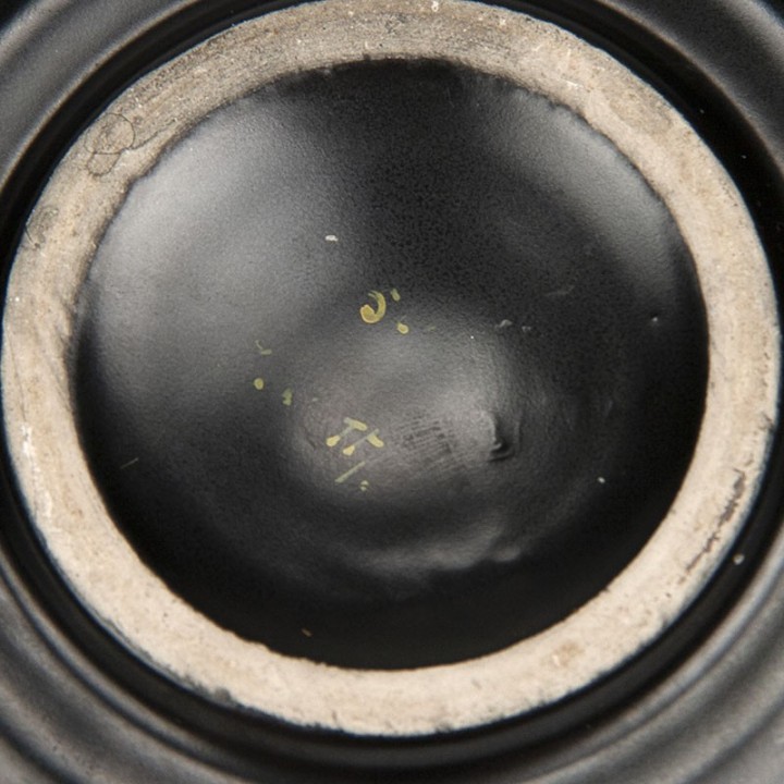 Plateel set vintage in black with mini serving dishes