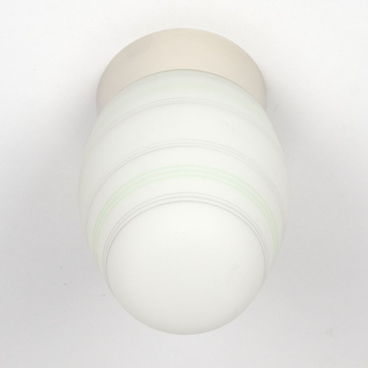 Ceiling lamp vintage fifties glass