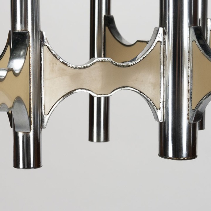 Large model vintage Gaetano Sciolari hanging lamp