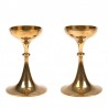 Vintage set of luxury brass candlesticks from Scandinavia