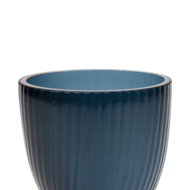 Blue glass vintage Scandinavian vase