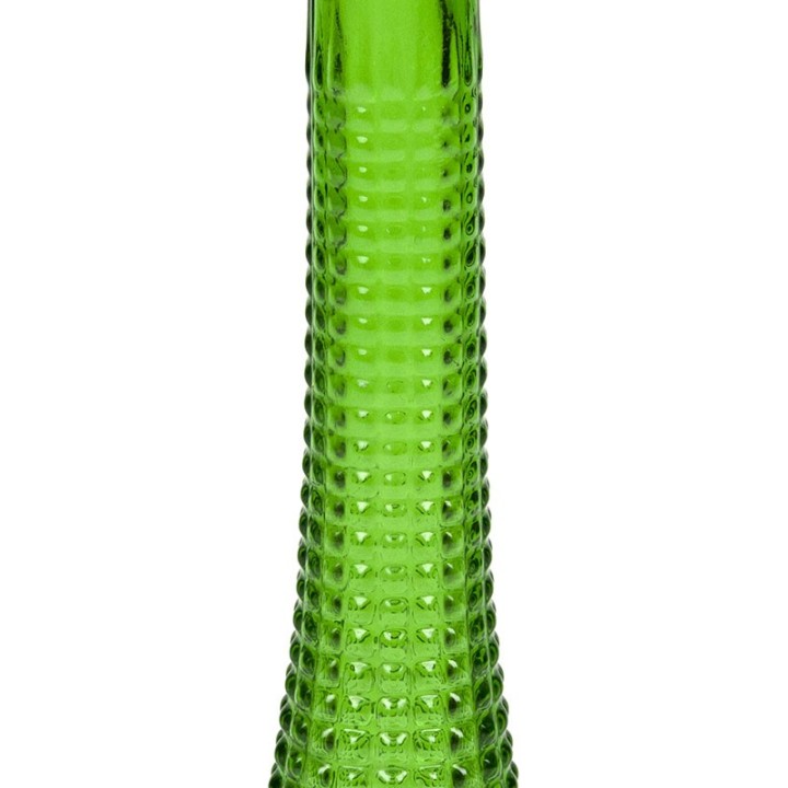 Groen glazen vintage vaas/ karaf uit Italië