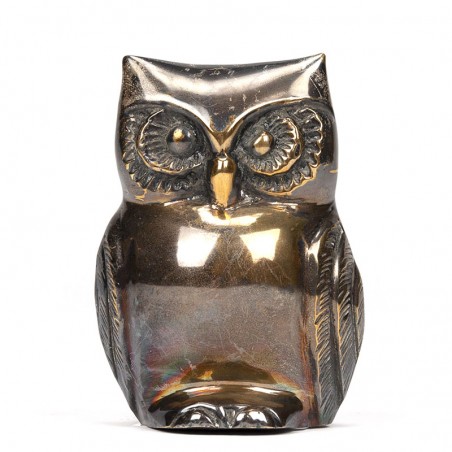 Vintage small sculpture of an owl
