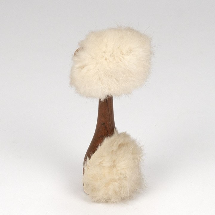 Danish vintage figurine of a cat in teak