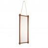 Smal model vintage Deense teakhouten spiegel