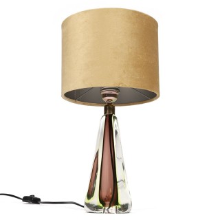 Murano vintage table lamp with Sommerso technique