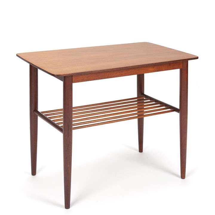 Bijzettafeltje Deens vintage design in teak