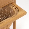 Oak vintage sewing kit side table from BR Gelsted Denmark